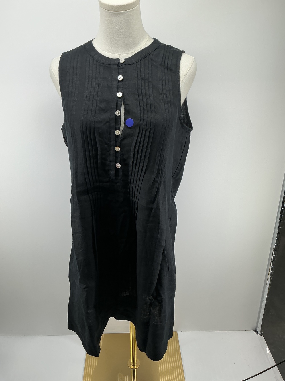 100% European Linen Sleeveless Swing Dress